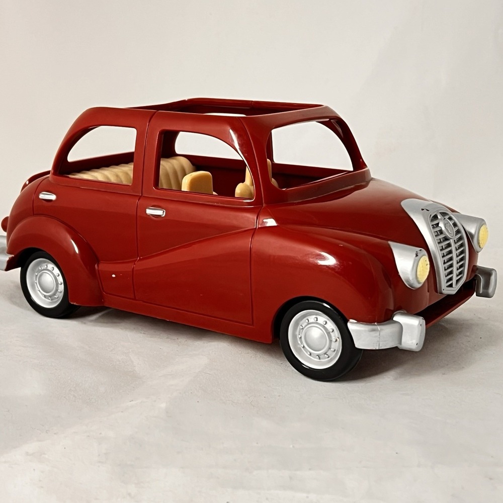 Calico Critters Red Family Car Vintage Style Vehicle Toy Epoch‎ Dollhouse Car